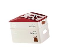 Homyl Boîte de Rangement Routeur Rangement Câbles Support Multiprise Boîte Décorative En Polypropylène Solide pour Garder Les Espaces Propres Adaptée pour B, Couche Double