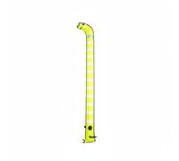 Homyl Bouée de Plongée Surface Gonflable avec Tube Indicateur d'Anguille Bande Visibilité Améliorée et Nylon Résistant pour Plongeur Sécurité sous l'eau Exploration Marine , Yellow , 1.8M