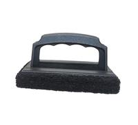 Homyl Brosse de Gril Nettoyante Ergonomique avec Tête en Tampon Récurant et Fil Acier Manche Solide Adaptée Au Nettoyage Barbecue Cuisine et Fête, Tête de Tampon à Récurer