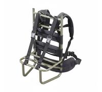Homyl Cadre de Randonnée en Aluminium Cadre Fort Aéré Trekking Armature de Sac Réglable Maintien Confort Dos et Épaules Structure sans Encombrement Adapté, Vert, Vert Avec Cadre, Dossier Noir