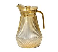 Homyl Carafe à Eau Incassable avec Poignée, Distributeur de Boissons, Pichet à pour Hôtels, Cafés et Particuliers, Café Stripe 2000ml