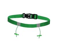 Homyl Ceinture Porte-dossard de Triathlon Ajustable, Ceinture de Course élastique, Porte-dossard Pratique, Fixation Portable, en Polyester, Vert