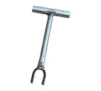 Homyl Clé de Robinet D'Eau Universelle à Poignée Ergonomique Clé à Fourche Intérieure En Forme de U Outil Polyvalent de Compteur D'Eau Structure En Fer Dura, 27 Cm, Ouverture de 3 Cm