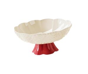 Homyl Corbeille à Fruits avec égouttoir, Décoration de Table, Bol à Apéritifs, Plateau de Rangement, Soucoupe En Polypropylène (PP) pour Salon, Cuisine, Fêt, 20cmx10cm