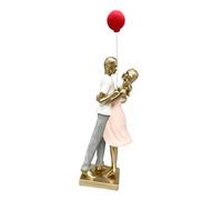 Homyl Couple Figurine Statuette Abstraite Contemporaine En Résine Décoration Romantique pour Étagère Ornement Artistique de Bureau pour Mariage Convenant à, Style C
