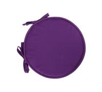 Homyl Coussin Rond Chaise Confortable Matelas D'Assise Épais Coussin de Sol avec Attaches Housse Lavable Adapté à La Cuisine Restaurant Terrasse Chambre YOG, Violet