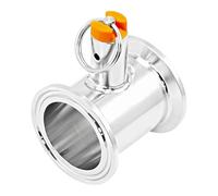 Homyl Couvercle à Bille Convertible 1,5 Pouce, Collier de Serrage, Soupape de Décharge de Pression PRV, Tube, Pièces Sèches, Accessoires Coniques, Acier Ino, 17 Psi