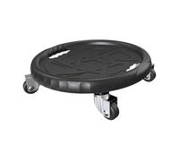 Homyl Disque Abdominal Rouleau D'Entraînement Planche de Rotation Musculation Équilibre Fitness avec Poignée Antidérapante Matériau PP Silencieux Adapté, Noir