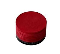 Homyl Embout de Queue de Billard Cuir PU Multicouche 14mm avec Montage Facile Répartition Équilibrée Dureté et Protection Virole Intégrée Adapté aux Amateurs Compétitions, Rouge