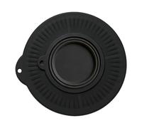 Homyl Ensemble de 2 Pièces : Doublures pour Robots de Cuisine, Inserts Pliables En Silicone, Couvercles de Bol, Protection Anti-éclaboussures, Antiadhésifs, Noir