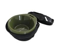 Homyl Ensemble de 4 Bols de Camping, avec Organiseur et Sac de Transport, Léger et Empilable Grâce à Ses Poignées. Fabriqué en Polypropylène de Haute, Vert