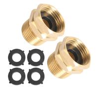 Homyl Ensemble de 8 Raccords pour Tuyau D'arrosage, Adaptateur de Connexion en Laiton, Accessoires de Réparation de Tuyauterie, étanche pour L'arros, 8 Pièces
