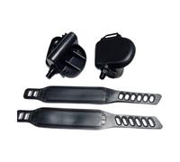 Homyl Exercise Bike Pedals Remplaçables avec Rainures Texturées et Sangle Sécurisée Matériaux Durables Montage Pratique Convenant pour Usage Familial, 12.7 Mm