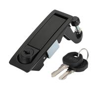 Homyl Fermeture à Compression, Verrouillage Par Compression, Verrouillage Par Pression, Gâchette En Alliage de Zinc, Actionnement Manuel, Accessoire de Rech, Noir avec Clé