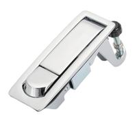 Homyl Fermeture à Compression, Verrouillage Par Compression, Verrouillage Par Pression, Gâchette En Alliage de Zinc, Actionnement Manuel, Accessoire de Rech, Argenté Sans Clé