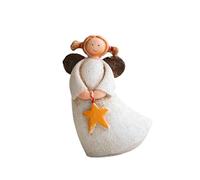 Homyl Figurine Ange Résine Statue Élégante Sculpture Ornementale Décoration de Bureau Texture Douce Convient pour Collection Annive, étoile, S