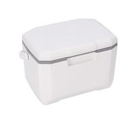 Homyl Glacière Portable Isolée avec Barbecue, Idéale pour Les Pique-niques et Le Camping. Étanche et Munie d'une Poignée de Transport, Elle Est Parfaite, Blanc