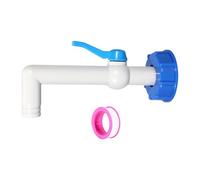 Homyl IBC Tote Adaptateur pour Raccordement de Tuyau de Jardin Robinet avec Vanne à Bille Installation Facile Résistant Aux Acides et Alcalis Adapté à Usage, Style D