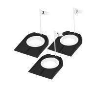 Homyl Lot de 3 Gobelets de Golf Portables avec Trou D'entraînement pour Pelouse, Jardin et Cour