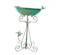 Homyl Mangeoire à Oiseaux, Plateau, Balustrade, Cour, Pelouse, Terrasse, Bol Décoratif pour Bain d'oiseaux sur Pied