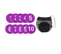 Homyl Marqueur D'Entraînement Tapis Marquage Au Sol Antidérapant Disque Plat Numéroté Aide pour Agilité Sportive Fonction PVC Convient à L'Entraînement Foot, Violet