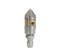 Homyl Nettoyeur Haute Pression Buse Rotative Débouche Canalisation Buse de Pression Embout de Nettoyage Navigation Facile dans Courbes et Sections Étroites, 3/8, Raccord Rapide 3/8, 15L/Min