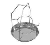 Homyl Panier à Cendres Charbon Structure Innovante Acier Inoxydable avec Anse Confortable Boîte à Charbon Plateau à Grille Contenant Remplaçable pour Access, Hauteur 30 Cm