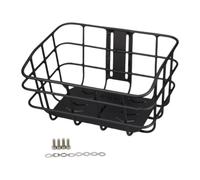 Homyl Panier Avant Pliable de 50 Cm (20 Pouces) en Métal Noir, Accessoire Idéal pour Faire Les Courses, Le Vélo et Le Camping.