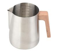 Homyl Pichet à mousser Le Lait, Outil pour Latte Art, Outil Professionnel, pichet à Lait Vapeur, Chauffe-Sauce, Argent