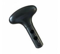 Homyl Poignée de Rame Remplacement Poignée de Pagaie Poignée Embout Manche PVC Conçu pour Soleil et Sel Compatibilité avec Tube Standard pour Stand Up, 3-Hole Handle