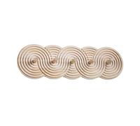 Homyl Porte-clés Mural avec étagère Suspendue pour Clés, Crochets, Chapeaux, Manteaux, Décoration Moderne et Robuste En Bois, Convient pour L'entrée, Le, Couleur Du Bois