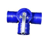 Homyl Raccord de Dérivation d'eau à 3 Voies, Accessoire Professionnel, Pièce de Rechange Robuste, Bleu, pour Usage Agricole, 4.5 Pouces