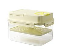 Homyl Récipient de Fermentation pour Choucroute, Boîte de Conservation, Alimentaire étanche, Surface Lisse, Matériau PP, Idéal pour La Cuisine, Jaune