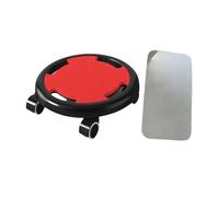 Homyl Roue Abdominale Disque Rotation Corps Gym Poignée Antidérapante Plateau Résistant Convient à La Tonification Abdominale Gainage Équilibre, Noir