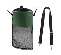 Homyl Sac à Pinces à Linge avec Cordon de Serrage et Crochet pour Le Rangement et L'organisation, à L'intérieur Comme à L'extérieur, Vert