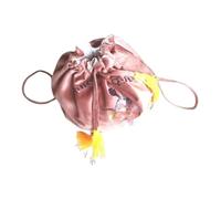 Homyl Sac de Gymnastique à Cordon Sac de Rangement pour Ballon de Danse Organisateur Portable pour Accessoires de Sport en Velours Résistant à Bretelles Rég, Chocolate S