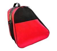 Homyl Sac de Patin à roulettes Sac pour Patins à Glace Sac à Bandoulière Réglable Sac de Rangement Portable Tissu Oxford Imperméable Adapté Aux Enfants Sort, Rouge