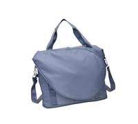 Homyl Sac de Raquette de Badminton Porte-Raquettes de Tennis Stockage Spacieux Séparation Humide/sèche Sangle Ajustable Polyester Facile à Nettoyer Pratique, Bleu