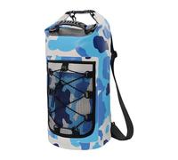 Homyl Sac Étanche Sac à Dos Poche en Maille Résistante Bande Réfléchissante Poignée Stabile Transport Facile Adapté à La Pêche Plage Randonnée Nauti, Bleu