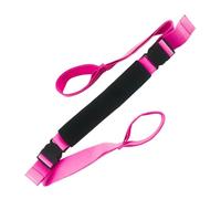 Homyl Sangle Bande Élastique Ceinture Étirement Réglable en Néoprène pour Entraînement Pilates Gymnastique Adaptée à La Maison Exercices, Rose Rouge