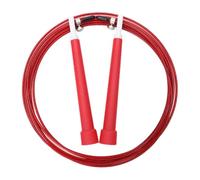Homyl Speed Jump Rope Corde à Sauter Entraînement Professionnel Légère Fil Acier Poignée Ergonomique Système Rotation 360 Degrés Adaptée Exercices Cardio Ma, Rouge