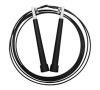 Homyl Speed Jump Rope Corde à Sauter Entraînement Professionnel Légère Fil Acier Poignée Ergonomique Système Rotation 360 Degrés Adaptée Exercices Cardio Ma, Noir