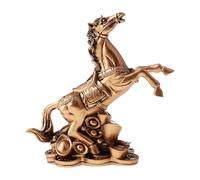 Homyl Statue Cheval Ornement Animal Décoration Tabletop Sculpture Résine Pièce Unique Souvenir Fonction Adornment Adaptée Au Salon Bureau Entrée Cheminée Ca, Bronze