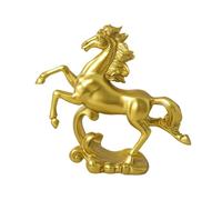 Homyl Statue Cheval Sculpture Animal Figurine Résine Ornement Bureau Décoration Créative Résiste à La Décoloration Adaptée Bureau Salon Collection, Or