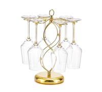 Homyl Support Porte-Verre à Vin Porte-gobelet Mural en Fil de Fer Utilisation Pratique pour Cuisine Organisation Familiale Adapté à la Maison Fête, Luxe léger, Moderne, Européen