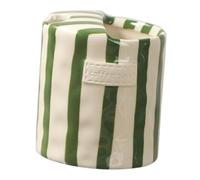 Homyl Tasse à Café En Céramique Peinte à La Main Mug à Espresso 300ml avec Rainures et Porte-agitateur Design Créatif pour Boissons et Infusions Adaptée Pou, Vert