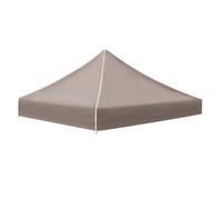 Homyl Tente Polyester Pliable Toit Abri Extérieur Canopée Remplacement Fonction Drainage Convient pour Jardin Terrasse Détente Taille, Gris Taupe