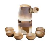 Homyl Théière En Céramique avec Infuseur, Ensemble pour Préparer Du Thé à La Maison Ou à L'hôtel, S Brun