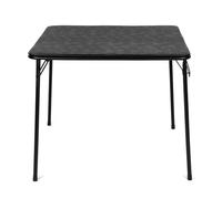 HOMYLIN Table de restaurant pliable durable, table de salle à manger en métal, polyvalente, pour restaurant, café, 86 x 86 x 71 cm, noir