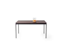 HOMYLIN Table de Salle à Manger rectangulaire en Bois pour Salle de conférence, Cuisine, Restaurant, Appartement, Marron 150 cm